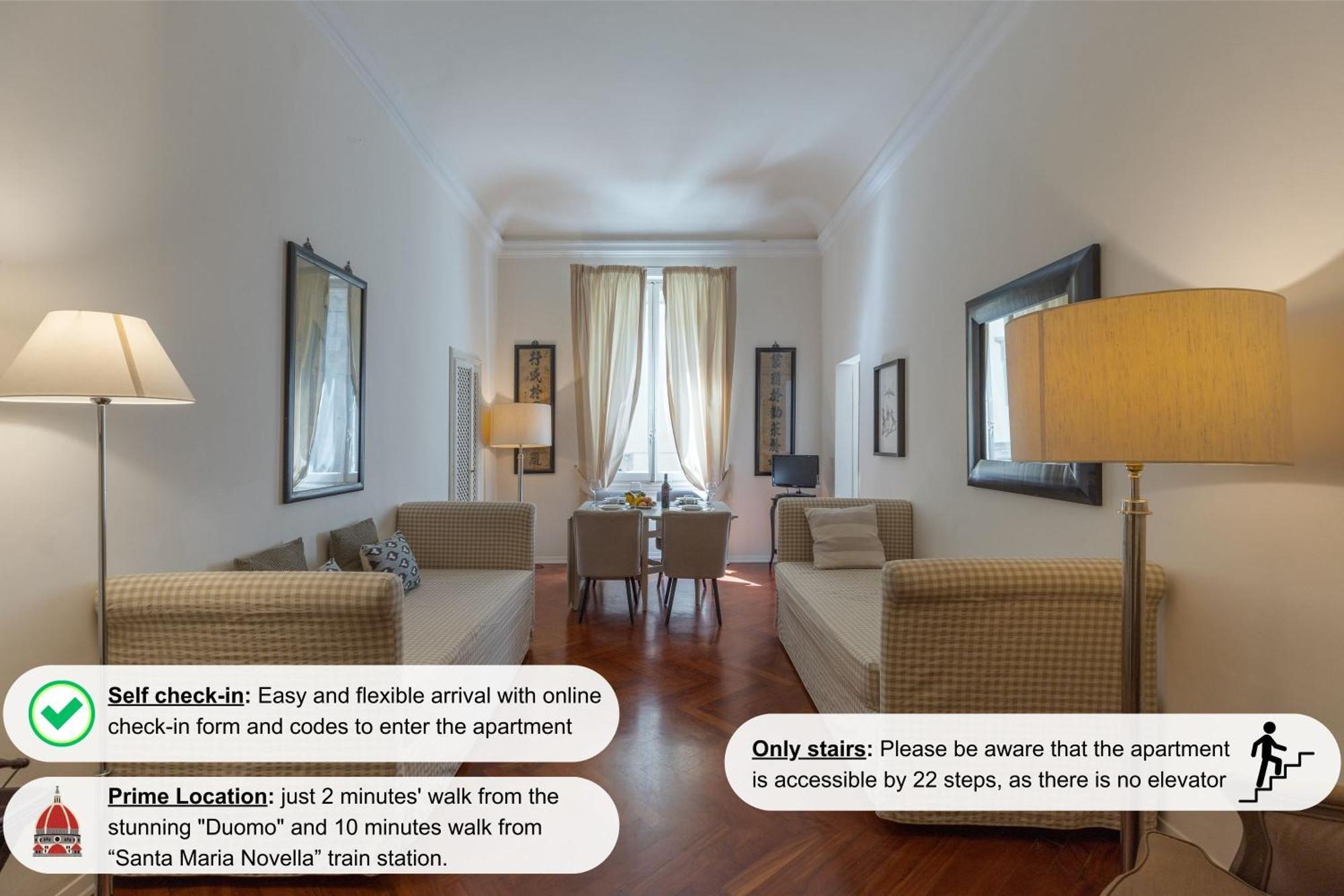 Big Apartment A Stone'S Throw From The Duomo فلورنس المظهر الخارجي الصورة